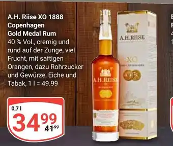 Globus A.h. riise xo 1888 copenhagen gold medal rum Angebot