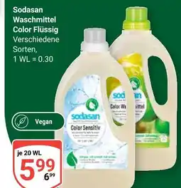 Globus Sodasan waschmittel color flüssig color sensitive Angebot