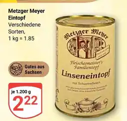 Globus Metzger meyer eintopf Angebot