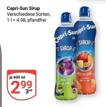 Globus Capri-sun sirup Angebot