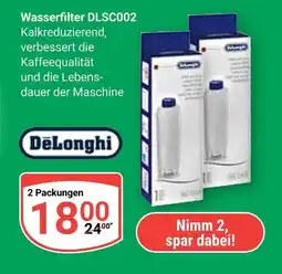 Globus Delonghi wasserfilter dlsc002 Angebot