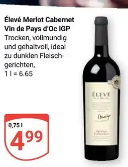 Globus Élevé merlot cabernet vin de pays d’oc igp Angebot