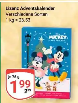 Globus Lizenz adventskalender Angebot