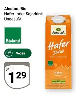 Globus Alnatura bio haferdrink Angebot