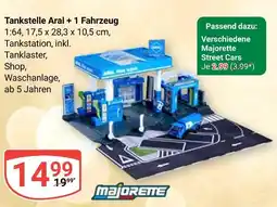 Globus Majorette tankstelle aral + 1 fahrzeug Angebot