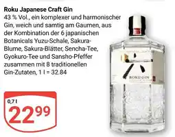 Globus Roku japanese craft gin Angebot