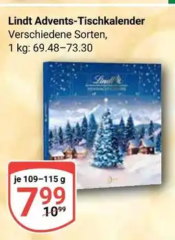Globus Lindt advents-tischkalender Angebot