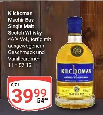 Globus Kilchoman machir bay single malt scotch whisky Angebot