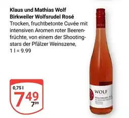 Globus Klaus und mathias wolf birkweiler wolfsrudel rosé Angebot