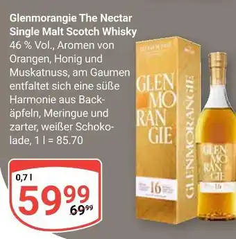 Globus Glenmorangie the nectar single malt scotch whisky Angebot