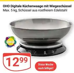 Globus Oho digitale küchenwaage mit wiegeschüssel Angebot