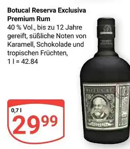 Globus Botucal reserva exclusiva premium rum Angebot