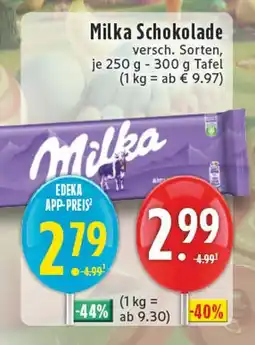 E-Center Milka schokolade Angebot