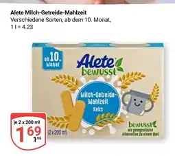 Globus Alete bewusst milch-getreide-mahlzeit keks Angebot