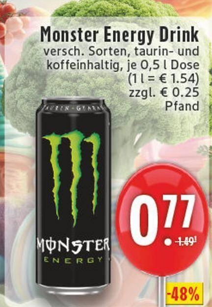 Monster energy energy drink Angebot bei E-Center