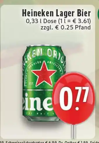 E-Center Heineken lager bier Angebot