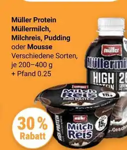 Globus Müller protein müllermilch, milchreis, pudding oder mousse Angebot