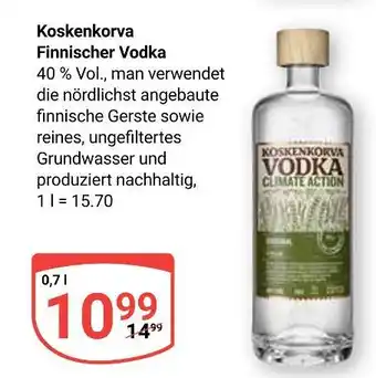 Globus Koskenkorva finnischer vodka Angebot
