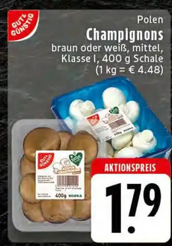 E-Center Gut & günstig champignons Angebot