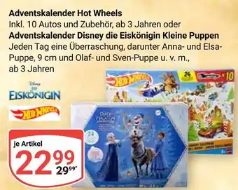 Globus Hot wheels adventskalender hot wheels Angebot