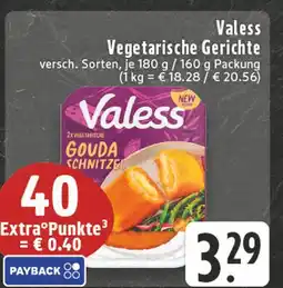 E-Center Valess vegetarische gerichte Angebot