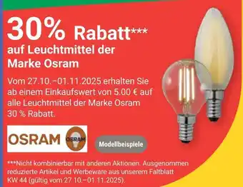 Globus Osram 30 % rabatt Angebot
