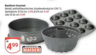 Globus Original kaiser backform gourmet springform ø 20 cm Angebot