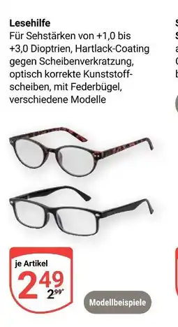 Globus Lesehilfe Angebot