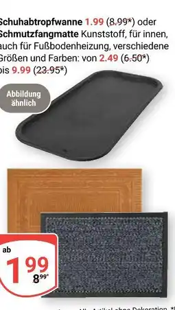 Globus Schuhabtropfwanne oder schmutzfangmatte Angebot