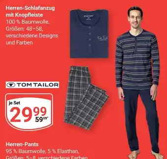 Globus Tom tailor herren-schlafanzug mit knopfleiste Angebot