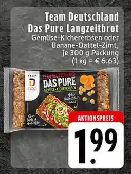 E-Center Team deutschland das pure langzeitbrot gemüse-kichererbsen Angebot