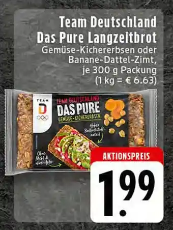 E-Center Team deutschland das pure langzeitbrot gemüse-kichererbsen Angebot