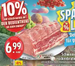 E-Center Meinland edeka frischer schweine-rückenbraten Angebot