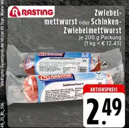 E-Center Rasting zwiebelmettwurst Angebot