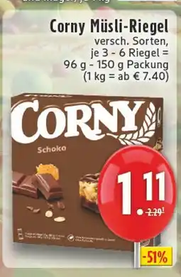 E-Center Corny müsli-riegel Angebot