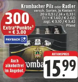 E-Center Krombacher pils Angebot