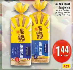 E-Center Golden toast american sandwich Angebot