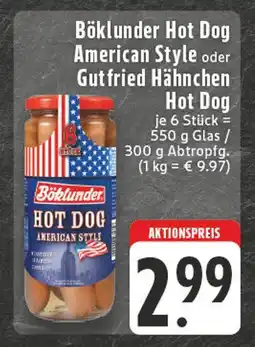 E-Center Böklunder hot dog american style Angebot