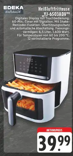 E-Center Edeka zuhause heißluftfritteuse yj-6503adv Angebot