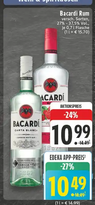 E-Center Bacardi rum Angebot