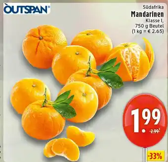 E-Center Outspan mandarinen Angebot