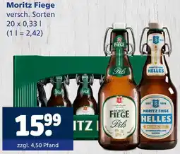 Getränkewelt Moritz fiege pils Angebot