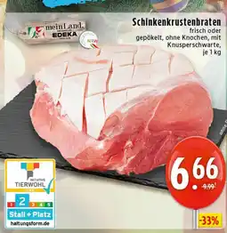E-Center Meinland edeka schinkenkrustenbraten frisch Angebot