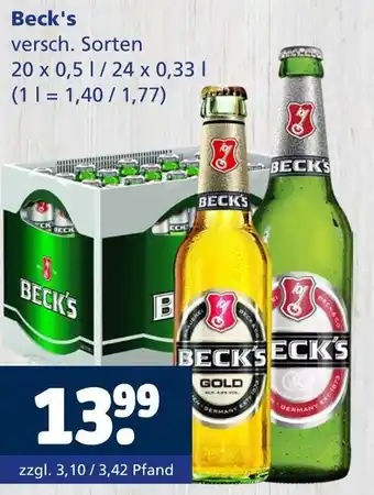 Getränkewelt Beck's bier Angebot