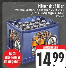 E-Center Mönchshof bier Angebot