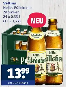 Getränkewelt Veltins helles pülleken o. zitrönken Angebot