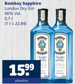Getränkewelt Bombay sapphire london dry gin Angebot