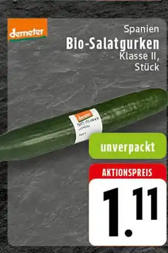 Edeka Demeter bio-salatgurken Angebot