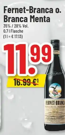 trinkgut Fernet-branca o. branca menta Angebot