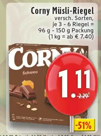 Edeka Corny müsli-riegel schoko Angebot